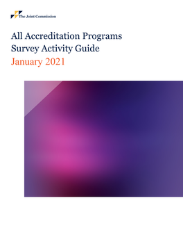 All Accreditation Programs Survey Activity Guide 2021