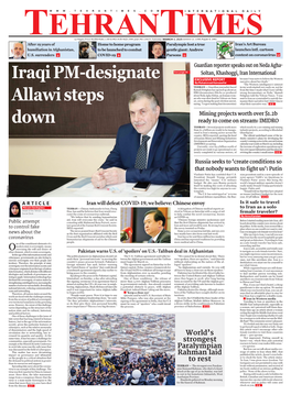 Iraqi PM-Designate Allawi Steps Down