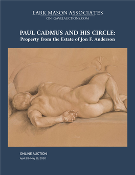PAUL CADMUS and HIS CIRCLE: Property from the Estate of Jon F