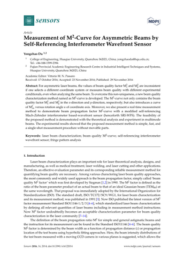 Measurement of M 2-Curve for Asymmetric Beams by Self