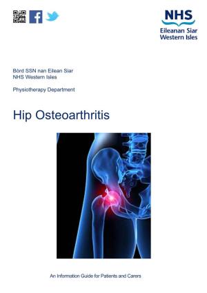 Hip Osteoarthritis Information