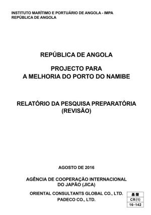 República De Angola Projecto Para a Melhoria