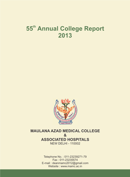 55 Annual College Report 2013