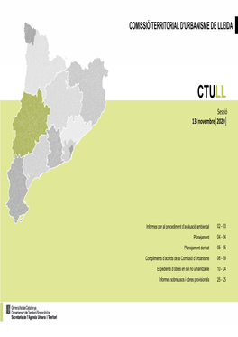 Comissió Territorial D'urbanisme De Lleida