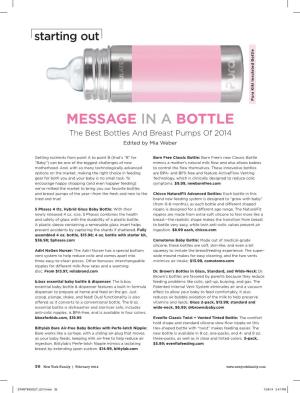 Bottle Kiki Insulated Pura Message in a Bottle the Best Bottles and Breast Pumps of 2014 Edited by Mia Weber