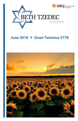 June 2018 Sivan-Tammuz 5778