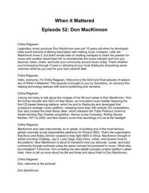 Don Mackinnon