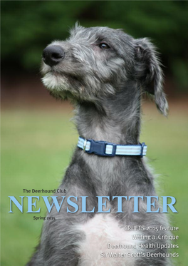 CRUFTS 2015 Feature Writing a Critique Deerhound Health Updates Sir Walter Scott's Deerhounds