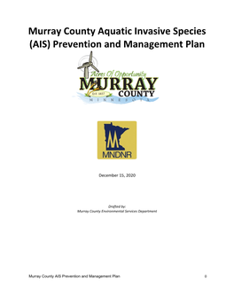 Murray County Aquatic Invasive Species Plan