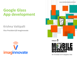 Google Glass App Development