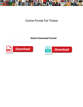 Central Florida Fair Tickets