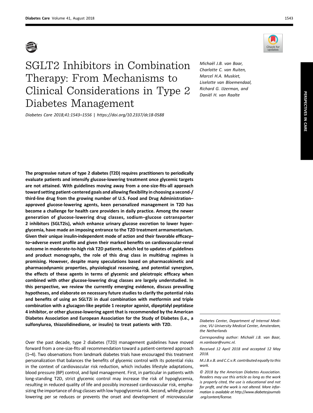 SGLT2 Inhibitors in Combination Therapy: from Mechanisms To