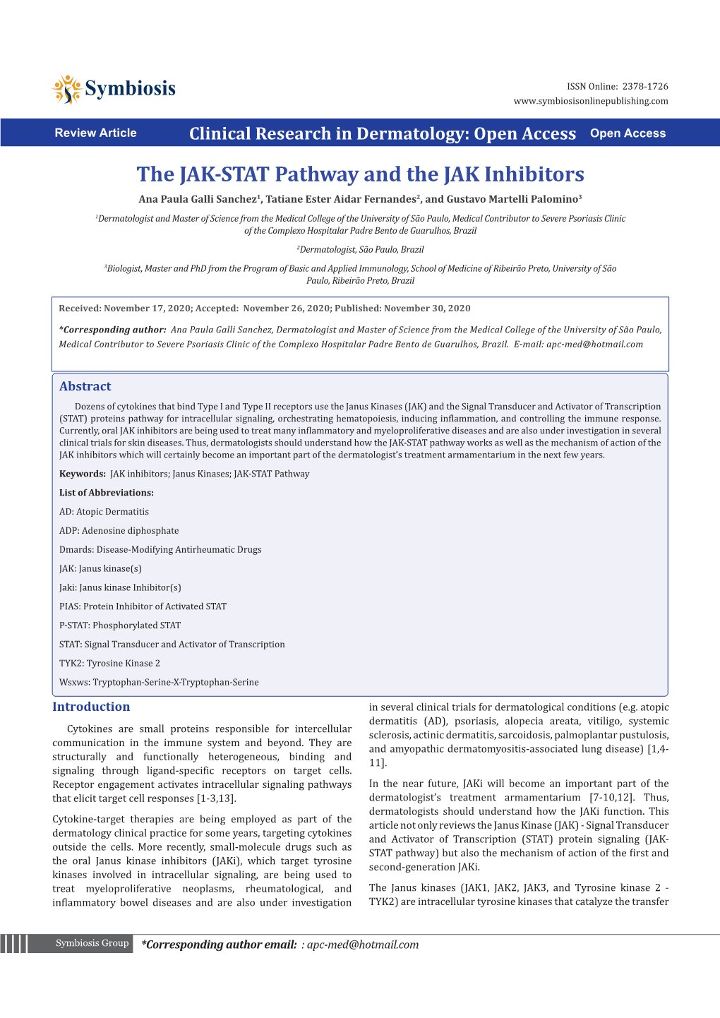 The JAK-STAT Pathway and the JAK Inhibitors