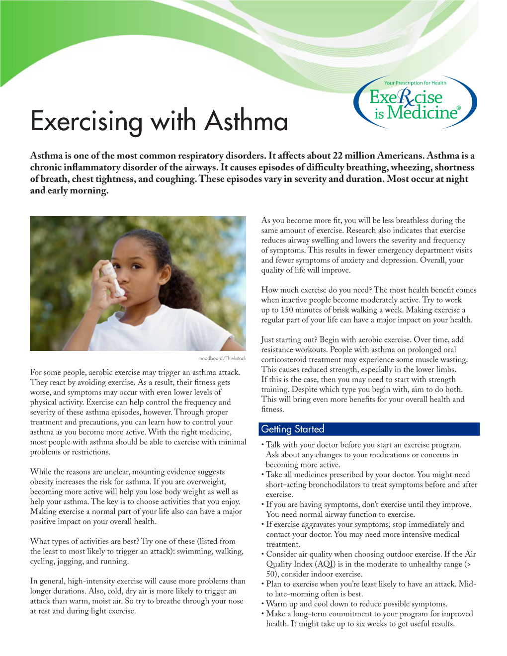 Exercising with Asthma