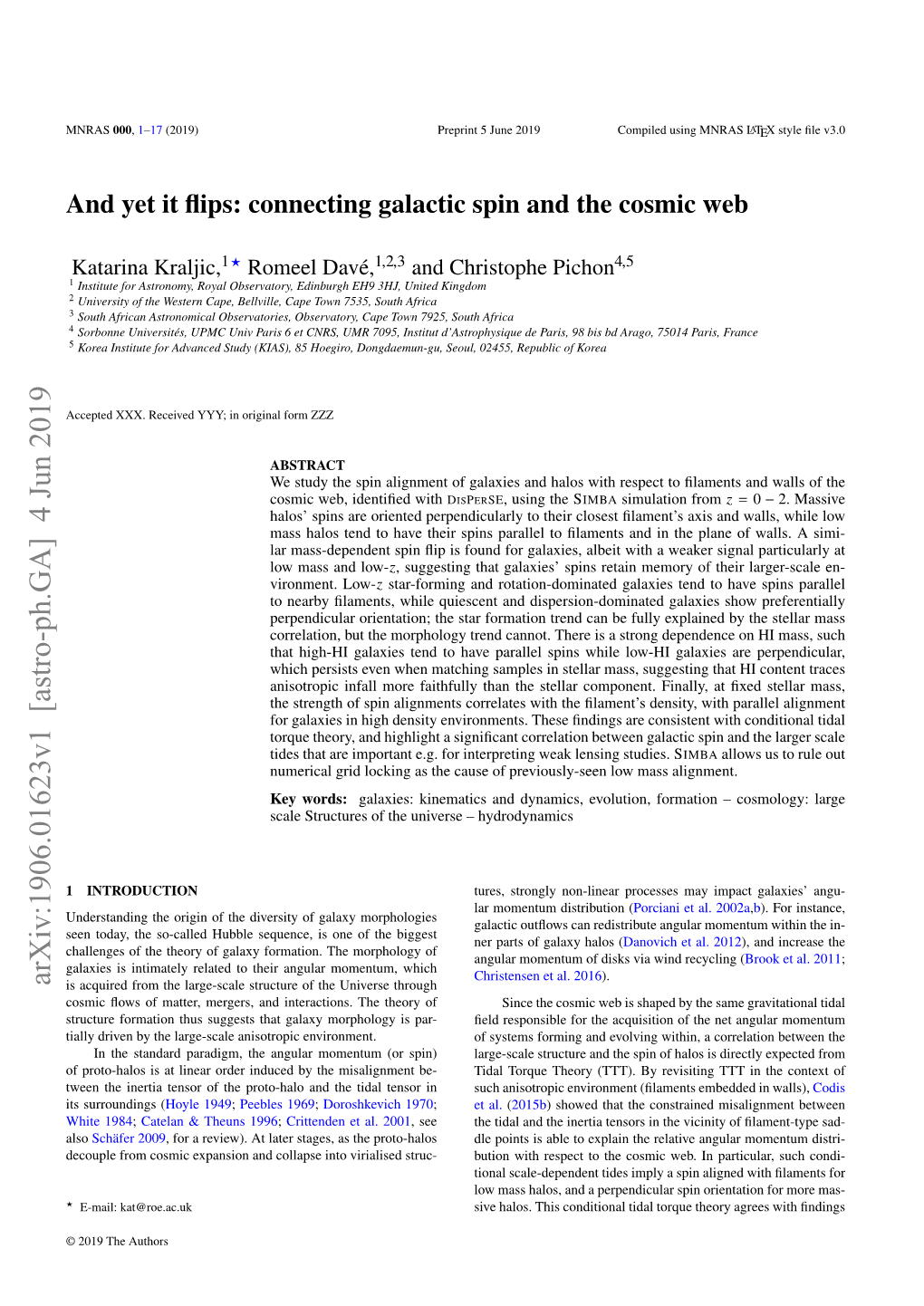 And Yet It Flips: Connecting Galactic Spin and the Cosmic