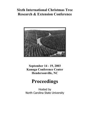 Sixth International Christmas Tree Research & Extension