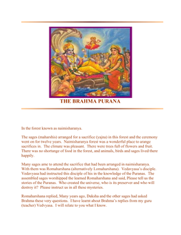 The Brahma Purana