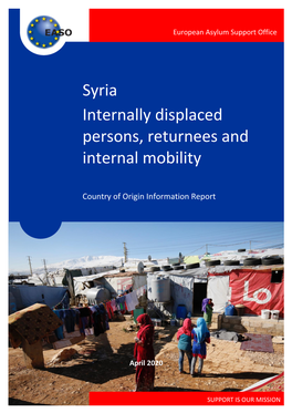 Syria: Internally Displaced Persons, Returnees and Internal Mobility — 3