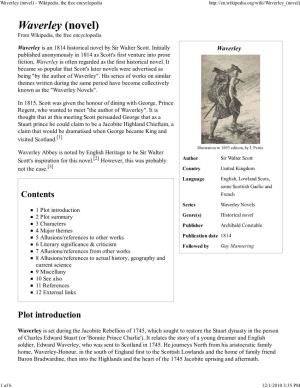 Waverley (Novel) - Wikipedia, the Free Encyclopedia