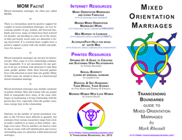 Mixed Orientation Marriages Are Often Just Called M I X E D Mixed Orientation Marriages Moms