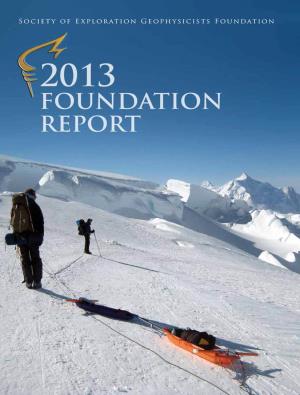 SEG Foundation 2013 Annual