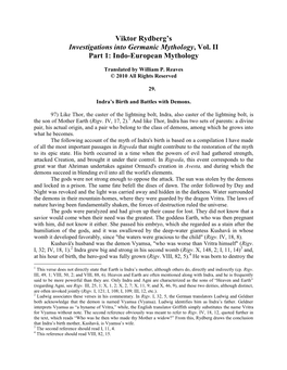 Viktor Rydberg's Investigations Into Germanic Mythology, Vol. II Part 1