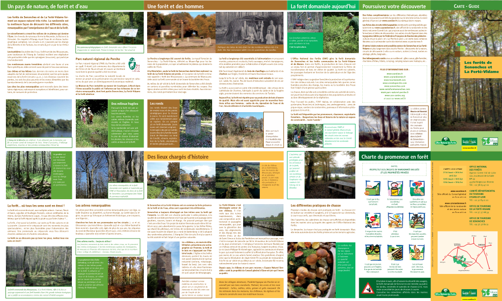 Carte-Guide Les Forêts De Senonches Et La Ferté-Vidame