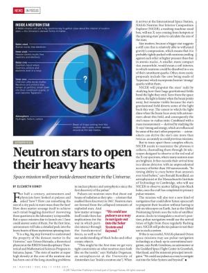 Neutron Stars to Open Their Heavy Hearts