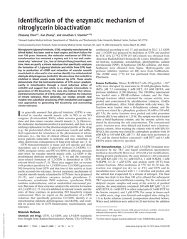 Identification of the Enzymatic Mechanism of Nitroglycerin Bioactivation