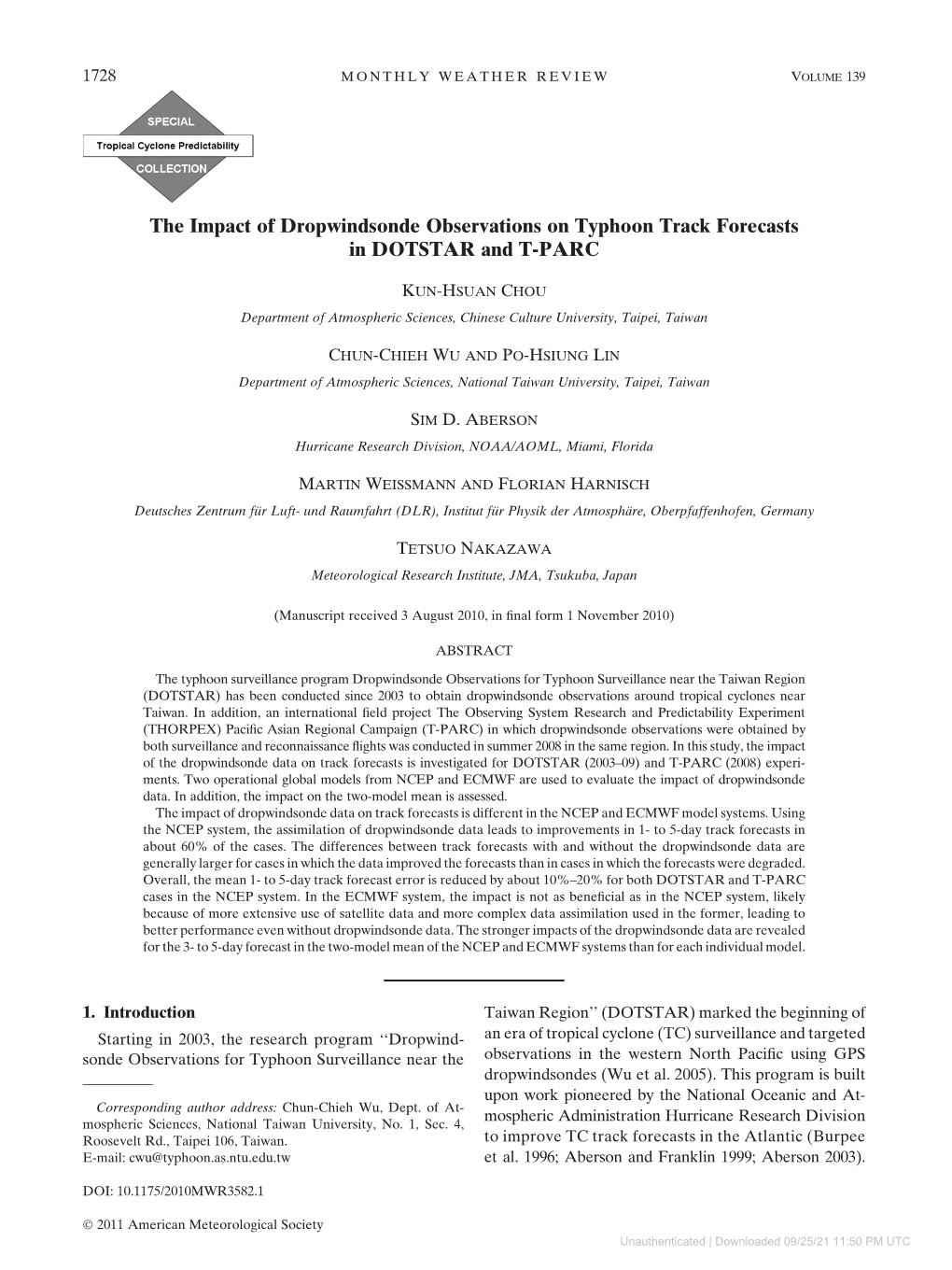 The Impact of Dropwindsonde Observations on Typhoon Track Forecasts in DOTSTAR and T-PARC