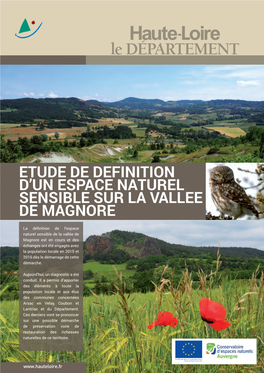 Etude De Definition D'un Espace Naturel Sensible Sur La Vallee De Magnore