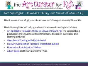 Art Spotlight: Hokusai's Thirty-Six Views of Mount Fiji