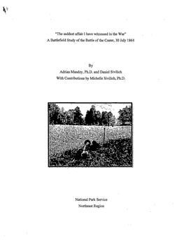 "The Saddest Affair I Have Witnessed in the War": a Battlefield Study of The