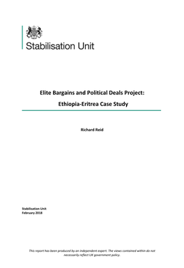 Ethiopia-Eritrea Case Study