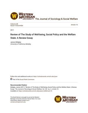 Review of the Study of Well-Being, Social Policy and the Welfare State: a Review Essay