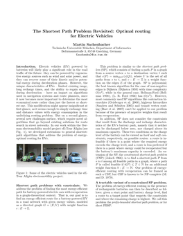 The Shortest Path Problem Revisited: Optimal Routing for Electric Vehicles