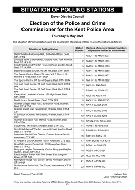 Situation of Polling Stations