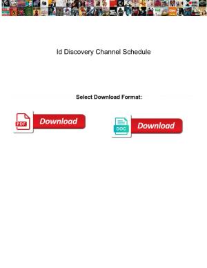 Id Discovery Channel Schedule Website