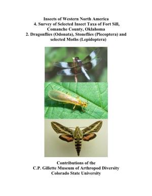 Insects of Western North America 4. Survey of Selected Insect Taxa of Fort Sill, Comanche County, Oklahoma 2