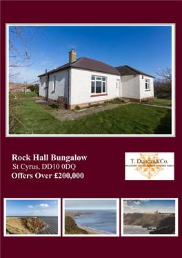 Rock Hall Bungalow St Cyrus, DD10 0DQ