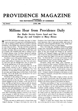 Providence Magazine June 1924 Millions Hear