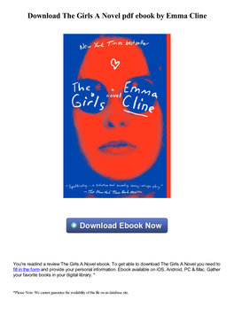 Download the Girls a Novel Pdf Book by Emma Cline