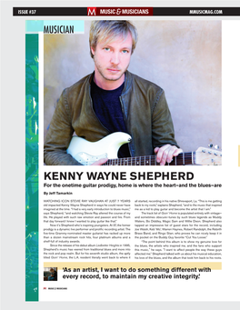 KENNY WAYNE SHEPHERD for the Onetime Guitar Prodigy, Home Is Where the Heart—And the Blues—Are by Jeff Tamarkin