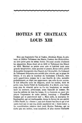 HOTELS ET CHATEAUX LOUIS Xin