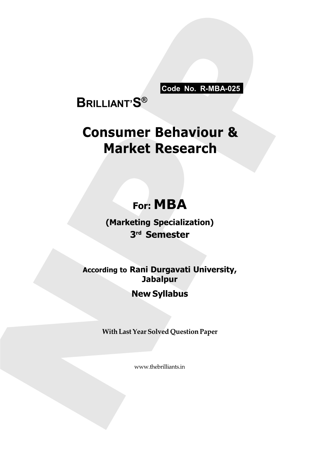 Consumer Behaviour & Market Research