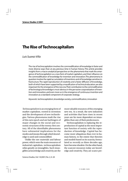 The Rise of Technocapitalism