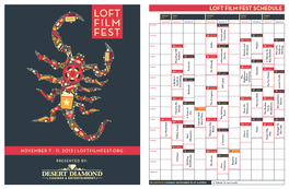 Loft Film Fest Schedule