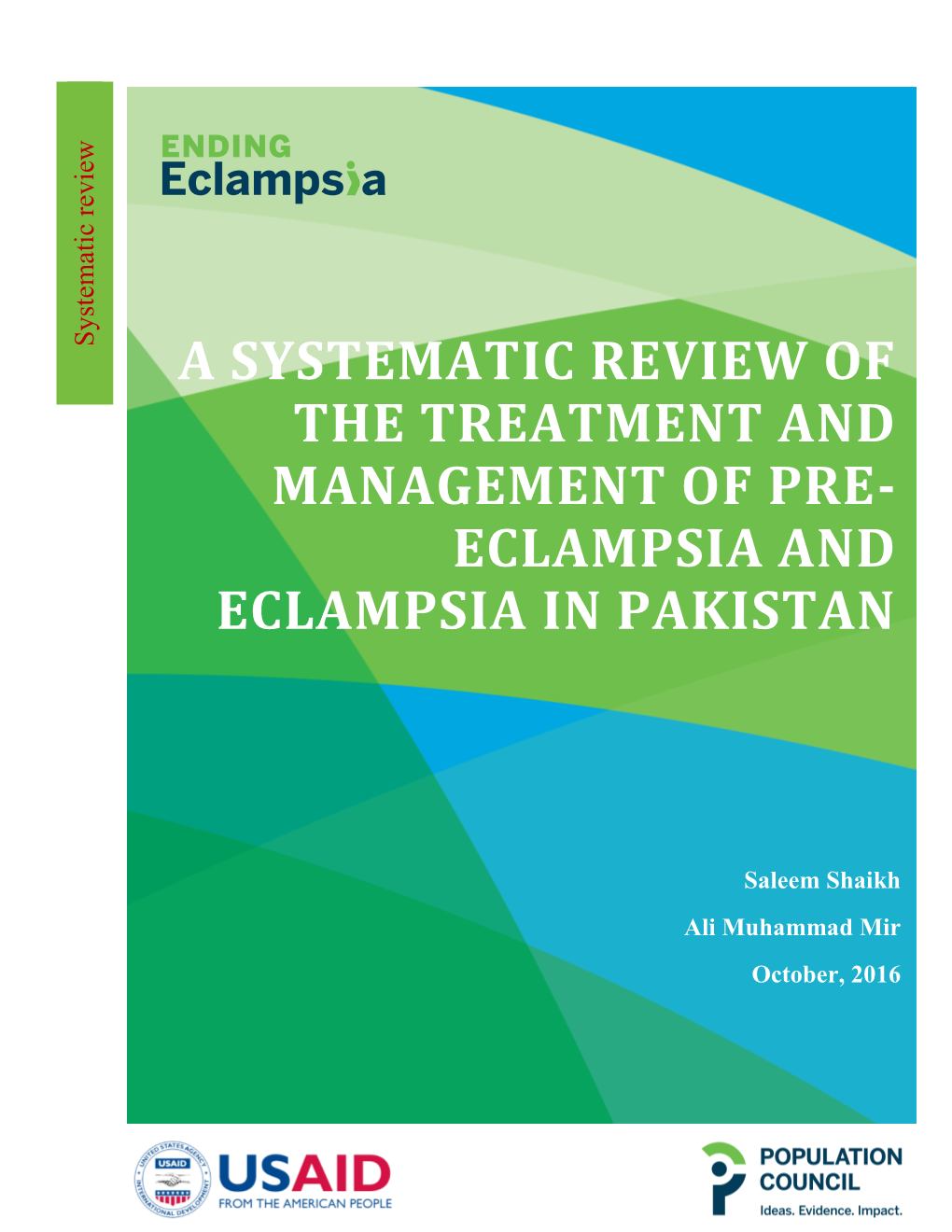 Eclampsia and Eclampsia in Pakistan