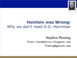 Stephen Fleming Fleming@Gatech.Edu Stephen Fleming