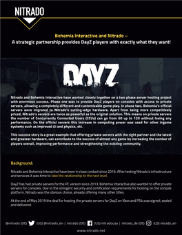 Nitrado Success Story Dayz Bohemia Interactive